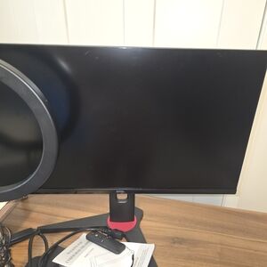 ONN Black Monitor with Stand